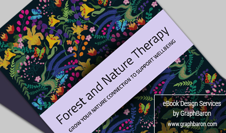 Forest and Nature Therapy eBook Cover Design, Pattern Design for Book Cover, Forest and Nature Therapy eBook Design, eBook Cover Design, Marketing ebook Design, e-book Designers Delhi, e-book Design Services Delhi, India