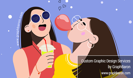 Friendship Day Custom Vector Illustrations, Vector Illustartion Design, Flat illustration Design, Character Illustration Design, vector illustrations