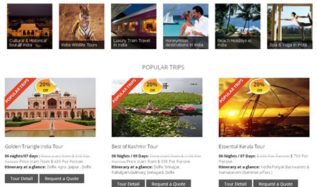 Tour and Travel Website Re-Design and Development (Responsive) - New Look
