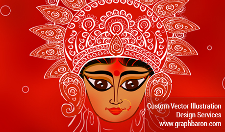 Durga Puja Vector Illustration Design, Durga Puja Festive Social Media Images Design Services, Navratri Cover Images Design, Custom Graphic Design Services, Custom Navratri Offer Design, Social Media Post Design, Social Media banner Designs, Social Media Graphic Designers, Social Media Design Services