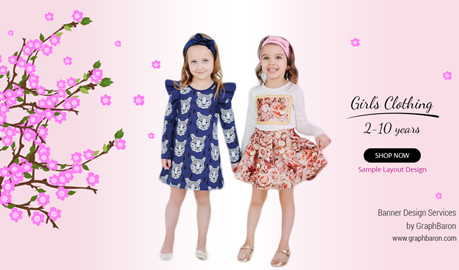 Kids Clothing Banner Design, Ad Banner Design, Product Banner Design, Poster Design