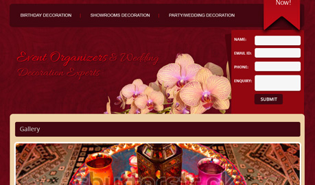 Landing Page Design - Event Organizer