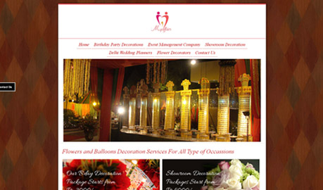 Event Planner Website Design